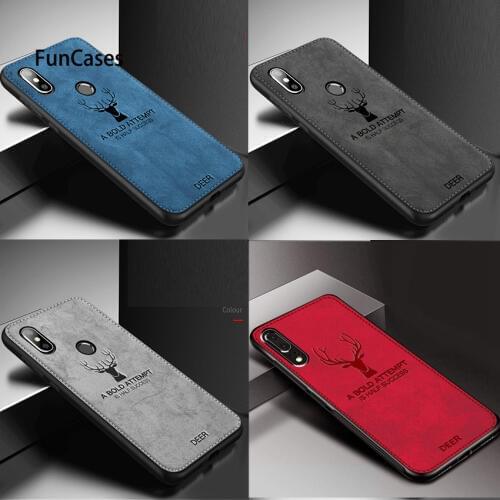 Rugged TPU Case For Xiaomi Mi 8 SE Lite Mix 2 2S Redmi Note 5 Pro 5A Note 6 Cases Redmi 6A S2 Cloth Pattern Cover Elk Deer Shell