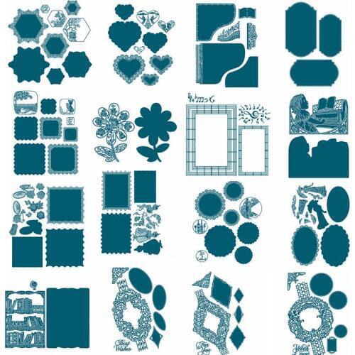 Special Love Square Circle Frame Metal Cutting Dies Card Album Embossing Handicraft Scrapbooking Templat New Dies For 2019