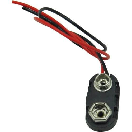 T or I Type 9V battery button 9Volt battery holder One-line type 1 font 15CM line length
