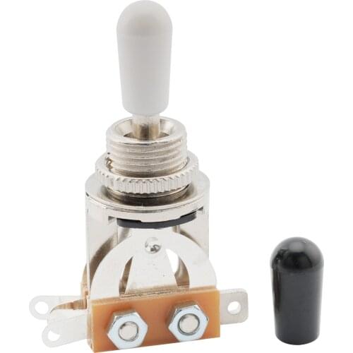 Musiclily Metric 3 Way Guitar Pickup Toggle Switch, White Tip