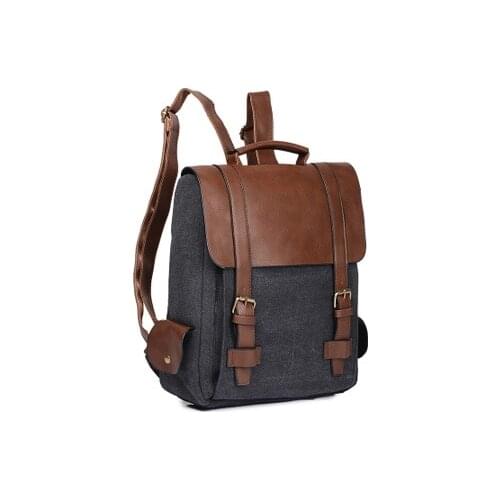Vintage Men Canvas Backpacks For Teenage Boys School Bags Large High Quality Patchwork Backpack Mochila masculina Sac à dos남성 배낭