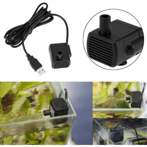 Mini Aquarium Water Pump DC 5V USB Motor Water Pump for Aquarium Fish Tank Submersible Fountain Aquatic Supplies