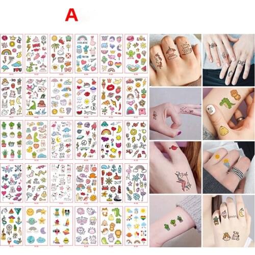 30pcs/set Temporal Tattoos Sexy Fake Tattoo For Woman Hands Arm Body Waterproof Temporary Tattoos Tatouage Temporaire Femme