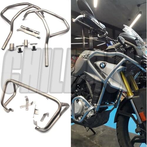 Motorcycle Tank protector Upper & Lower Tank Carsh Bars Guard Engine Bumper Cover For BMW G310GS G310 GS 2017-2018 G310R G310 R