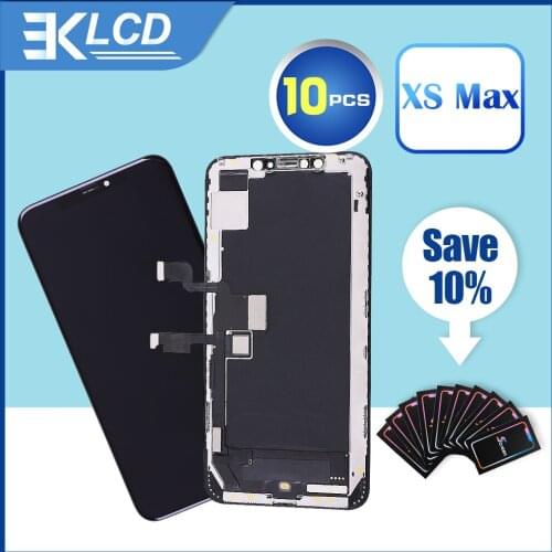 10PCS LCD Pantalla For iphone XS Max TM INCELL LCD Screen GX ZY OLED Display 3D Touch Screen Digitizer Assembly OEM Replacement