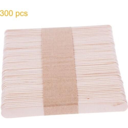 100/300PCS Wooden Craft Ice Cream Sticks Pops Popsicle Sticks Natural Wood Cake Tools DIY kids Handwork Art Crafts Toys Ice Mold