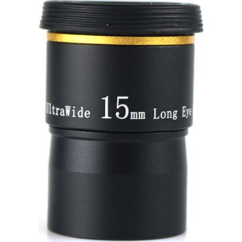 Datyson 15mm Telescope Eyepiece 66 Degree Ultra Wide Angle Fully Mutil Coated 1.25 Inch Ports Offer 6mm 9mm 20mm to Choose