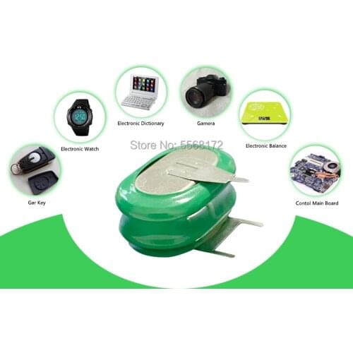 2.4V 160mAh NI-MH button battery Rechargeable batteries PLC industrial control battery