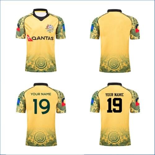 2018 AUSTRALIA HOME RUGBY JERSEY 2020/2021 Australia Rugby TRAINING SHORTS JERSEY size S-3XL-5XL