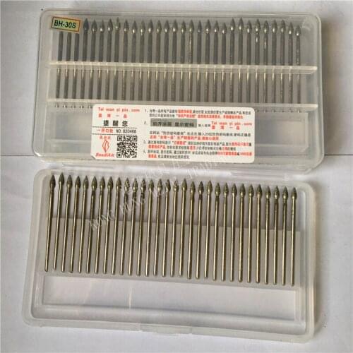 30pcs/set Diamond Grinding Burrs BH-30S mounted points Rotary Tool Engraving Etching Abrasive tool Dremel Accessories