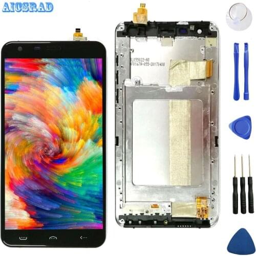 5.5''For HOMTOM HT30 LCD Display and Touch Screen Digitizer Assembly with frame Accessories For 30 screen +tools gift