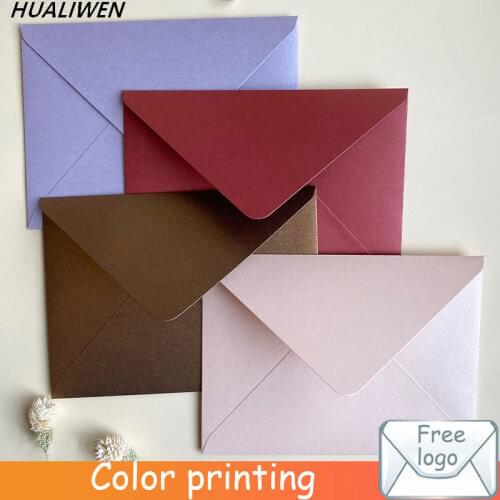 5pcs/lot 14X19CM Color Blank Envelope Pearl Paper Envelope For Wedding Invitation Business Envelope Gift Envelope