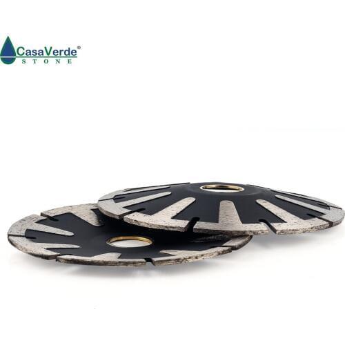 DC-TCCB02 5" T-Segmented Concave Blade Diamond Blade For Curved Cutting Turbo Rim 125mm Granite Stone Cutting Diamond Tools