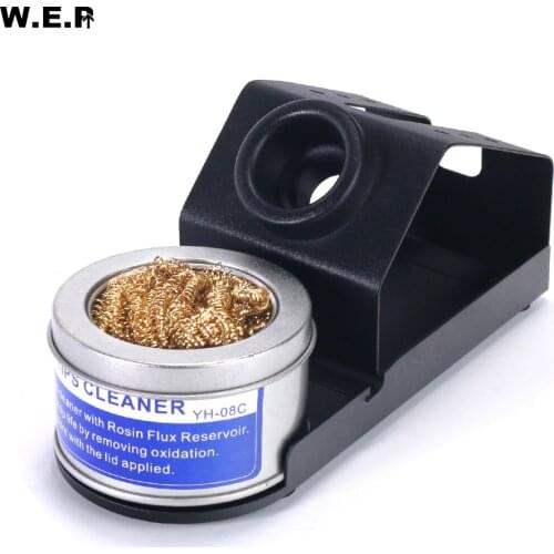 WEP D-1 Soldering Iron Holder Soldering Station Handle Stand With Metal Cleaner Tin Holder