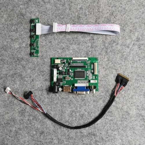 For B101EW01/B101EW02 screen/panel 1280*720 laptops LCD display controller drive board 40-Pin LVDS VGA+AV DIY kit WLED 60Hz