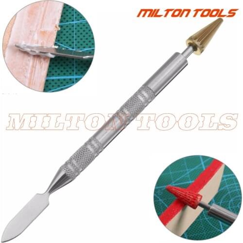 Dual Head DIY Brass Head Leather Edge Oil Pen Edge Dye Pen Applicator Speedy Edge Paint Roller Tool For Leather Craft