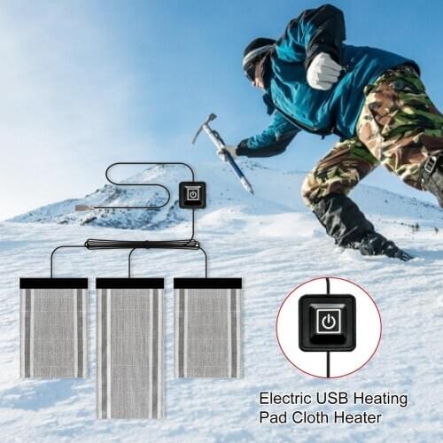 USB Electric Heated Jacket Heating Pad 3 in 1 Electric Heating Pad Cloth Heating Pad for Heated Vest for Heated Clothing
