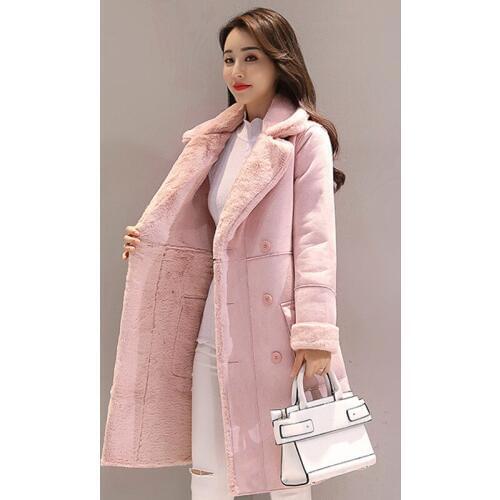 KMETRAM Faux Fur Coat Female Lamb Fur Long Coats Winter Jacket Women Clothes 2020 Suede Korean Parka Chaqueta Mujer MY3366