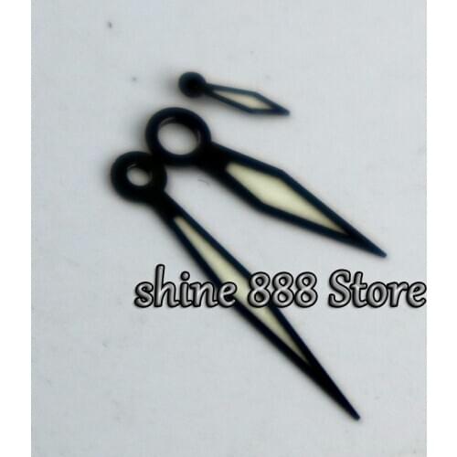 Blue green gun Hands fit 6497 6498 movement parnis mens watch