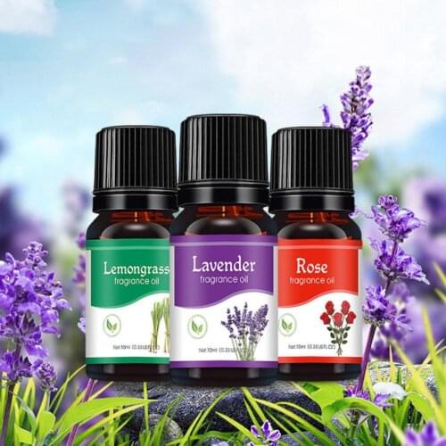 1pcs 10ml Natural Essential Oil Basil Midnight Rose Lemon Jasmine Mint For Humidifier Candle Soap Making Perfume Fragrance Oil