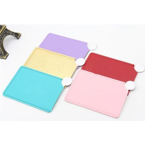 Unbreakable Shatter-proof Stainless Steel Solid Color Cosmetic Makeup Mirror