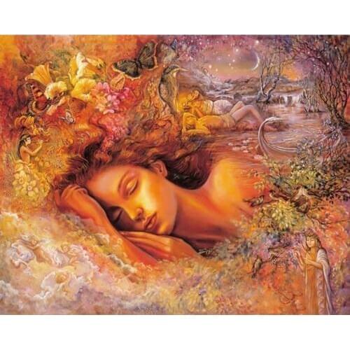 New Fashion sleeping beauty Needlework DIY diamond painting cross stitch square diamond embroidery Home decoration #BR61