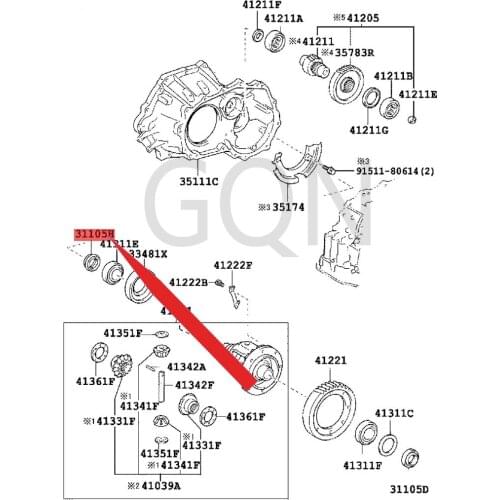 Oil seal (for transmission axle housing) 2005-Toy ota YAR ISS CIO NXD COR OLL AMA TR IX half shaft oil seal crankshaft oil seal