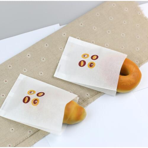 Anti-oil Puffs Bag Fries Bag Package Egg Tart Case Wrapper Fried Chicken Container Food Packing Boxes Cases Packaging Paper Bags