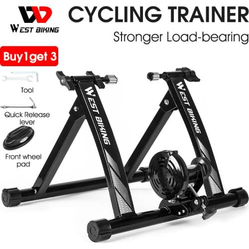 WEST BIKING Indoor Exercise Bike Trainer Home Training Magnetic Resistance Bicycle Trainer Road MTB Bike Trainers Cycling Roller