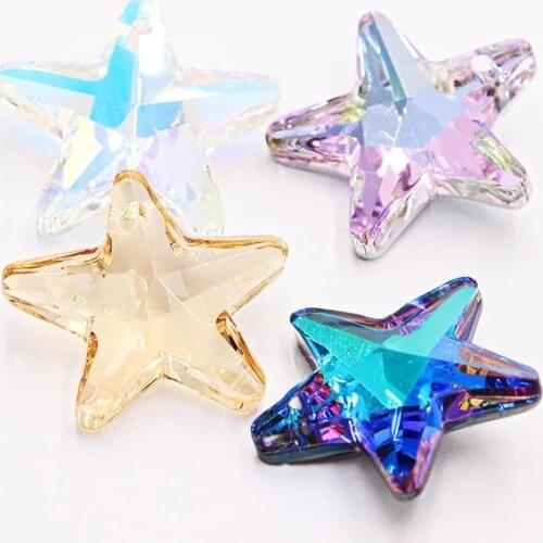 XiChuan Crystal Decorative Big Star Glass Pendant Rhinestone Crystal light Pendant Making crystal light Pendants DIY