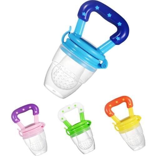 1Pcs Fresh Food Nibbler Baby Pacifiers Feeder Kids Fruit Feeder Nipples Feeding Safe Baby Supplies Nipple Teat Pacifier Bottles