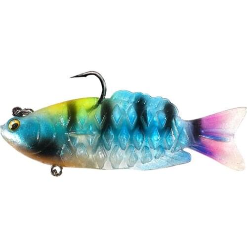 1Pcs Fishing Lures Multi-section Bait Artificial Soft Bait Wobbler Fishing Minnow Bait Jig Carp Perch Crankbait Fishing tackle