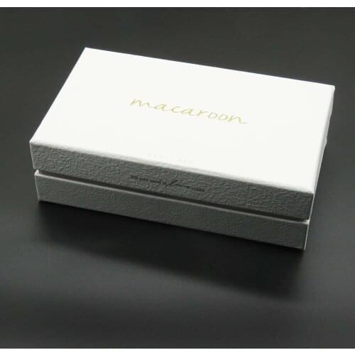 10pc macaron macaroon packing luxury white texture paper gift box