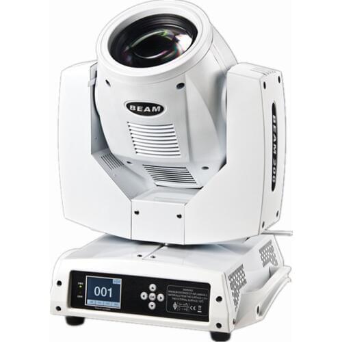 Fast shipping white housing clay paky 230w sharpie beam moving head light dmx512 dj equipment touch screen lcd display 13 colors
