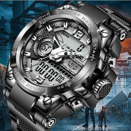 LIGE 2021 Watches For Men Top Luxury Brand Business Quartz Men’s Watch Stainless Steel Waterproof Wristwatch Relogio Masculino