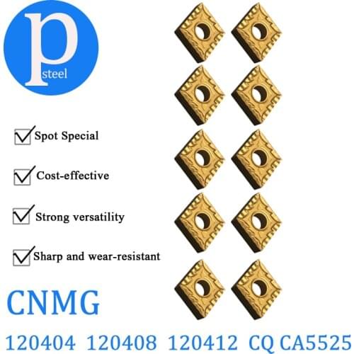 CNMG120404 CNMG120408 CNMG120412 CQ CA5525 100% Original Carbide Inserts For Steel CNMG Machining Turning Tool CNC Lathe Tools