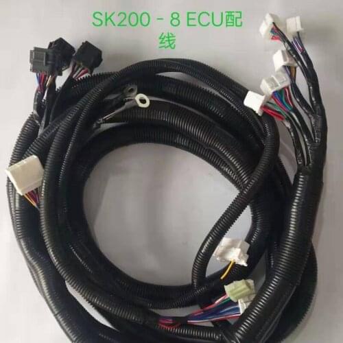 Excavator Parts for Kobelco SK200/250-8 Engine Connected To Computer Board ECU Wiring Harness LC13E01246P1