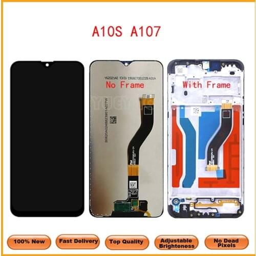 For Samsung Galaxy A10s LCD Digitizer A107/DS A107F A107FD A107M Display With Frame Touch Screen Digitizer For Samsung A10S LCD