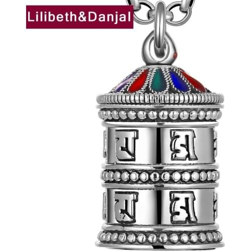 Gawu Box Pure S990 Sterling Silver Buddha Mantra Can Be Opened Vintage Gift Women Men Necklace Pendant Jewelry 2021 Making P19