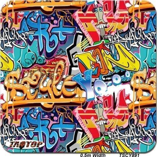 Hydrographics Aqua Print Film Cartoon TSCY891 0.5M * 20M Hydro Dipping Film Water Transfer Printing Film