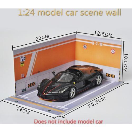 Puzzle Toy Simulation For 1:24 Model Car Garage DIY PVC Parking Space Car Decoration Scene Accessory Background Wall Kids Gifts