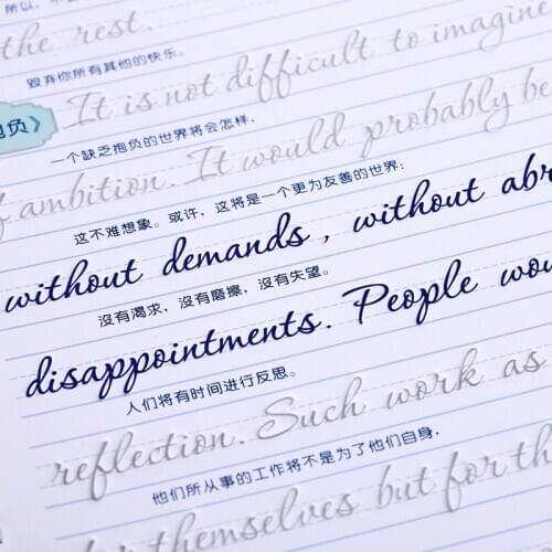 Livros Books Book Reusable English&Chinese Copybook Drawing Hand Writing Groove Auto Fades Educational Toys For Children Libros