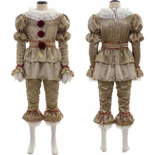 2019 Halloween Stephen Kings It: Chapter Two Pennywise Cosplay Costume Adult Unisex Clown Halloween Costumes