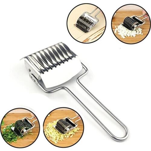 Creative Stainless Steel Noodles Cutter Non-slip Handle Pasta Maker Tools Manual Shallot Section Cutter Kitchen Gadgets