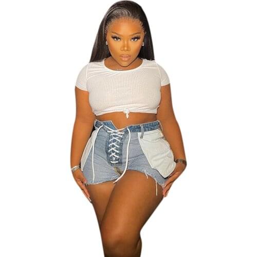 Женские джинсовые шорты LAUZUOLA China At AliExpress