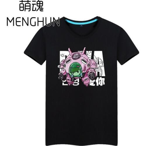 LOVELY D.VA cute tee shirt Q VERSION dva ROBOT tee shirt DVA t shirt various colors gamer t shirt cotton ac286