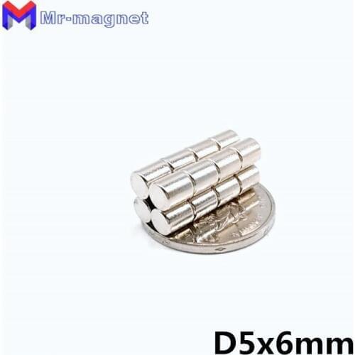 200pcs N50 5x6mm magnet Strong Round Magnets Dia. 5x6 mm Neodymium Magnet Rare Earth Magnets D5*6mm Wholesale 5*6