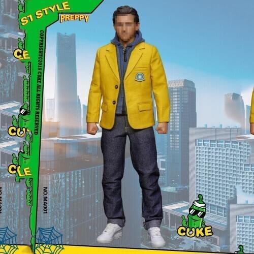 1/6 Scale MA-001 Male Figure Accessory Clothes Peter School Uniform Suit Students Preppy Style for 12 inches Action Figure