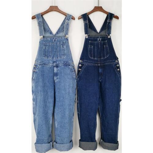 Color: Dark blue Light blue Mens Denim Overalls Male Role-playing clothing Large size Mens Large Pocket Overalls Jeans Men