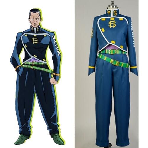 JoJos Bizarre Adventure Cosplay Okuyasu Nijimura Cosplay Costume Full Set Uniform Cosplay Halloween Carnival Costume Full Set